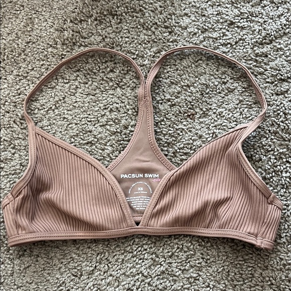 PacSun Ribbed Tan Swim Top - Picture 1 of 2